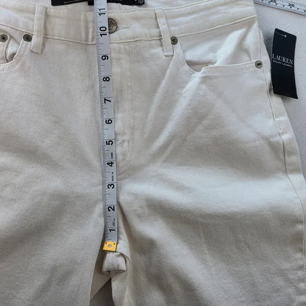 Lauren Ralph Lauren NWT White High-Rise Straight Ankle Jeans 29 Size 8 - Image 11