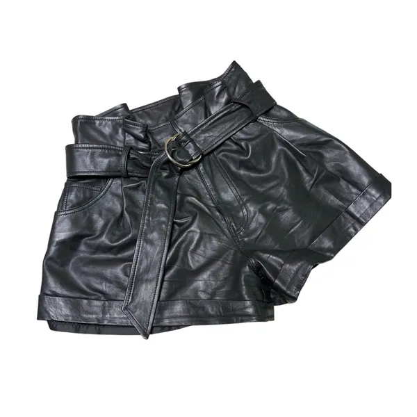 Marissa Webb Dixon Paper Bag Lamb's Leather Short size 2 - Image 2