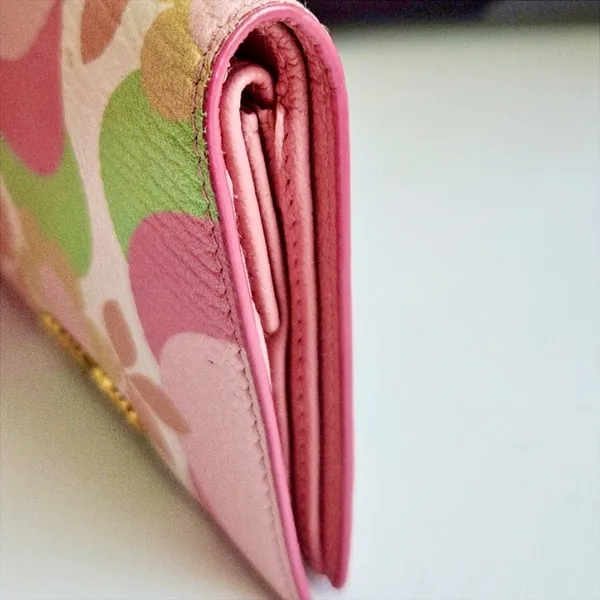 Limited Edition Floral Compact Leather Wallet - Image 4
