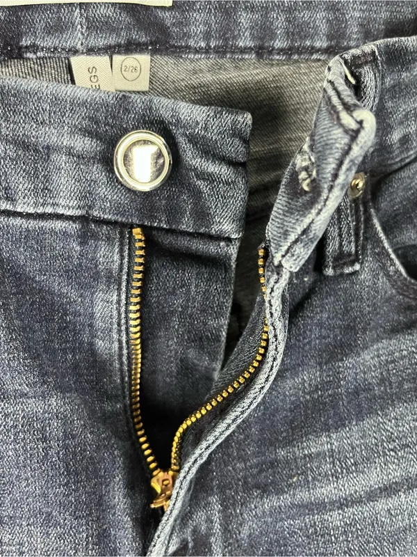 GOOD AMERICAN Good Legs Medium Wash Five Pockets Denim Jeans 26 Casual Neutral - Image 8