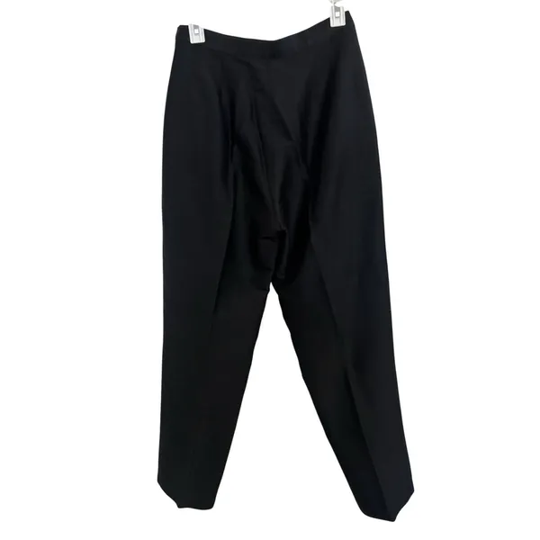 100% Silk Black Trouser Pants Size 10 Contemporary Minimalist Quiet Luxury - Image 2