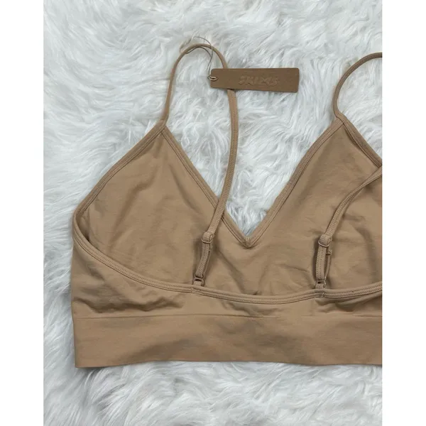 Skims Soft Smoothing Seamless Bralette Clay Size 3X - Image 5