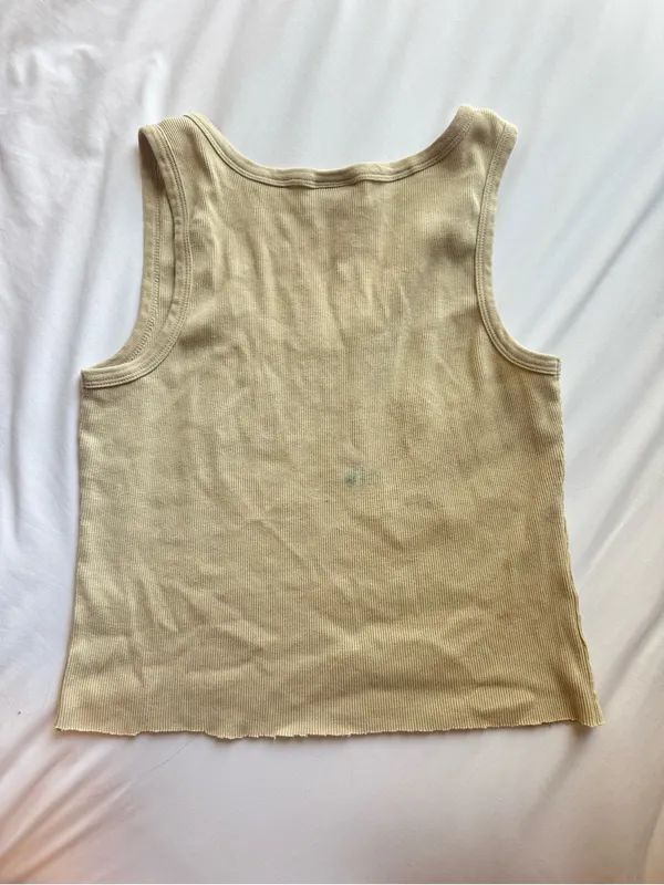 Aeropostale Beige Graphic Scoop Tank - Image 4