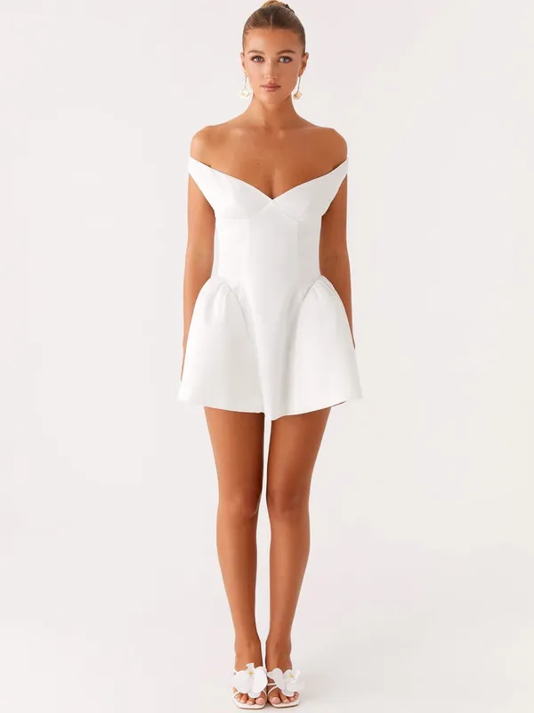NWT Peppermayo Cavella Mini Dress White Size 8 - Image 2