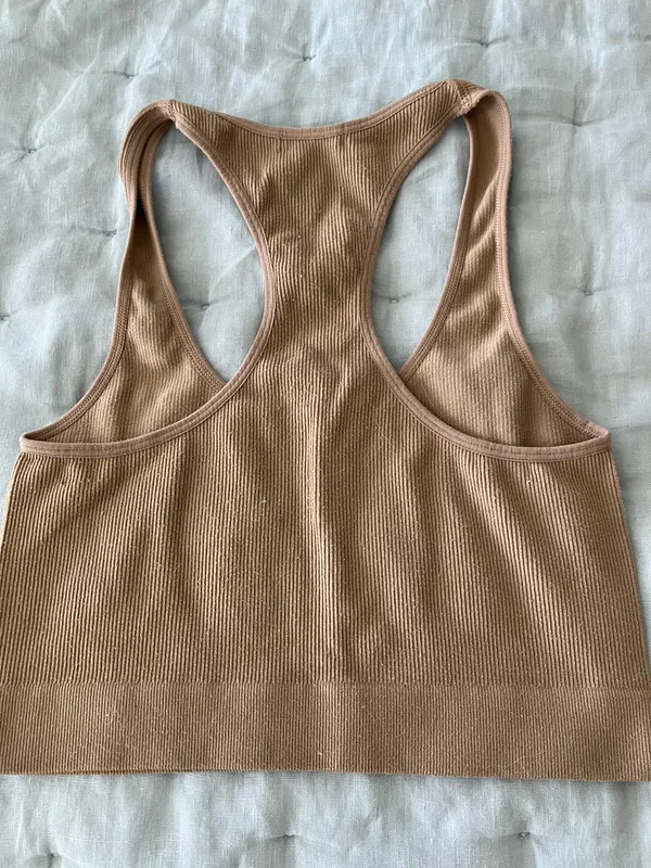 Tillys Ribbed Brown Top - Image 2