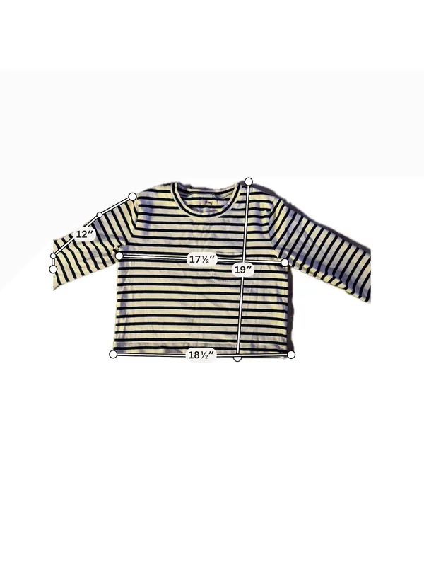 Madewell Women's Striped Long Sleeve Cotton Top XXS - Image 7