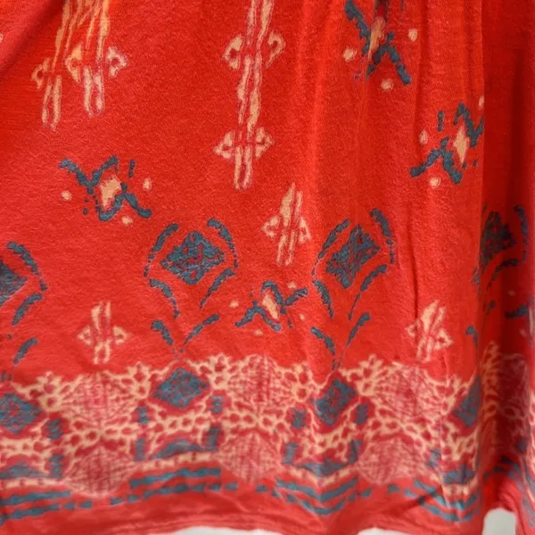 American Eagle Outfitters Large Vintage‎ Y2K Boho Coral Tribal Print Top - Image 7