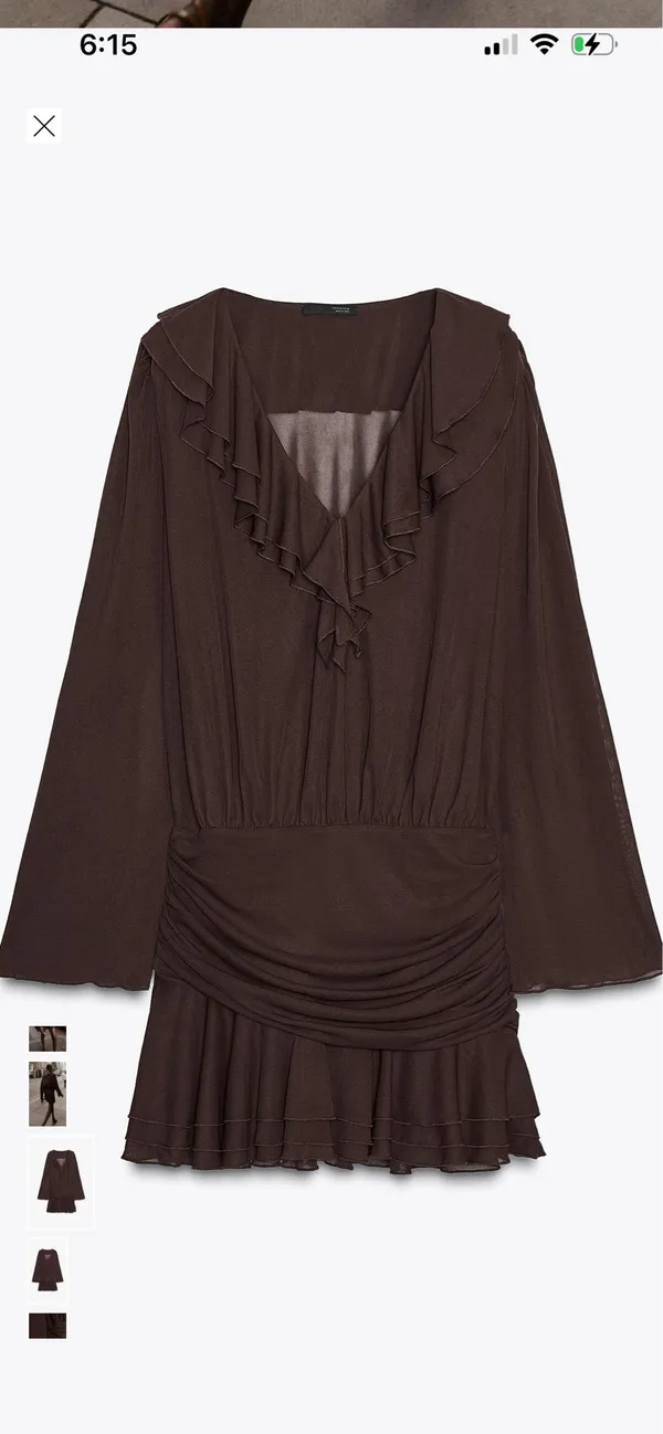ZARA Short ruffle dress - Image 3