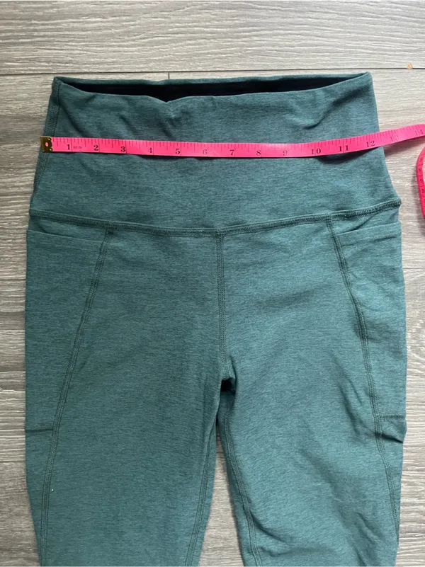 Beyond Yoga Green Active Gym Workout Exercise Pilates Space Dye Leggings Size M - Image 8