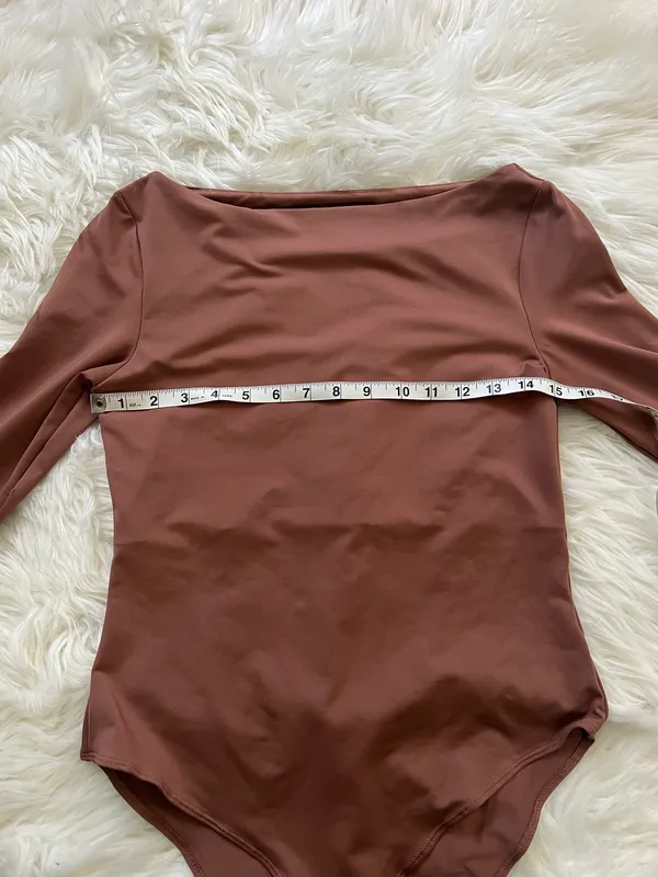 H&M Boat Neck Brown Long Sleeve - Image 5