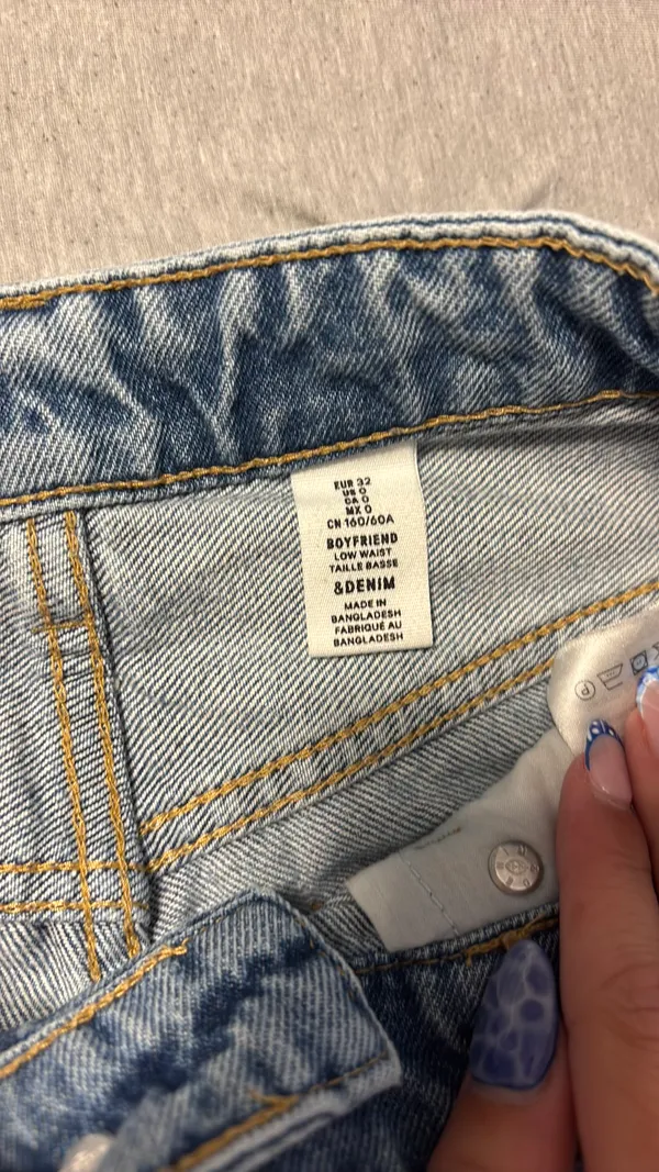 H&M Denim Jeans Boyfriend Low-Waist - Image 4