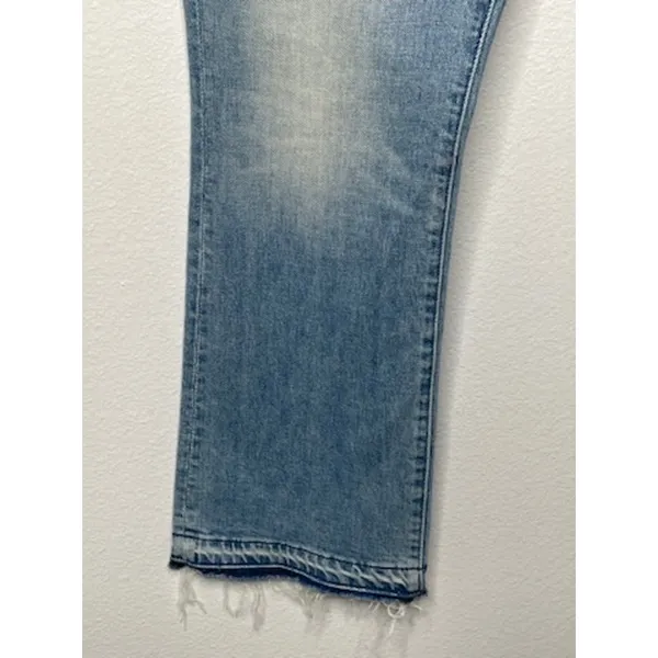 MOTHER Superior Hustler Ankle Holier Than You Patch Flare Jeans 31 - Image 4