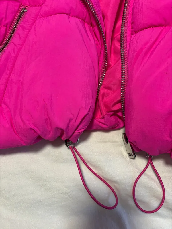 Zara Hot Pink Puffer - Image 4