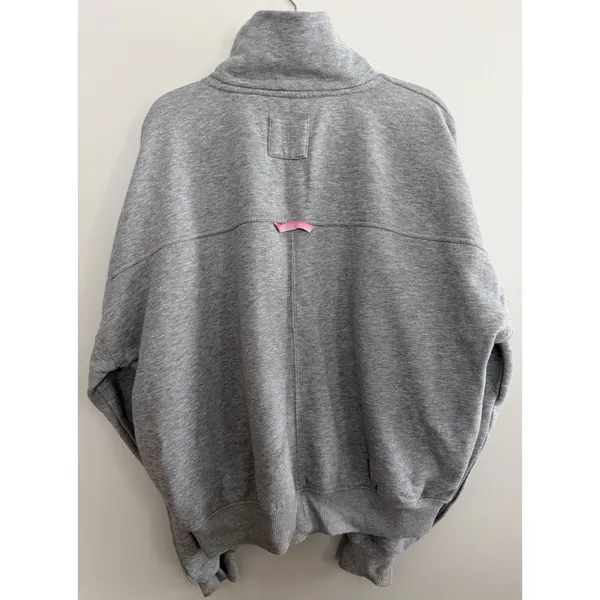 Free People Movement On Your Mark‎ Mock Neck Sweatshirt Gray Women's Size Small - Image 2
