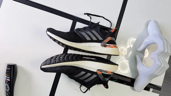 Adidas UltraBoost 20 Primeblue Black Orange Camo - Men's Size 9.5 - Image 3