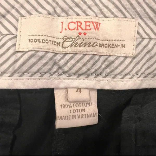 J. Crew Women's Black Favorite Chino Shorts Size 4 - Image 6