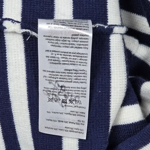 Joules‎ Knitwear Womens Striped Long Sleeve Sweater Dress Pockets Red Navy - Image 7