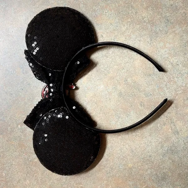 Adorable Pirate spooky themed headband Mouse ears - Image 3