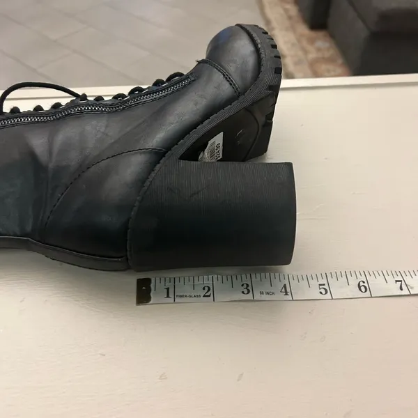 Elegant Black Lace-Up Boots 9 M sold at Ross for $24.99 tag attached -wore once - Image 5