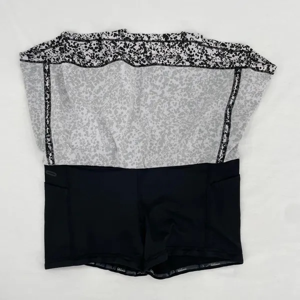 Lululemon Pace Rival Skirt Black White Print Tennis Fit Pickleball Skort Size 4 - Image 6