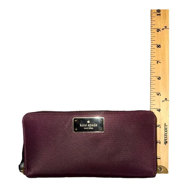 Kate Spade Deep Plum Wilson‎ Road Neda Zip Around Wallet - Image 7