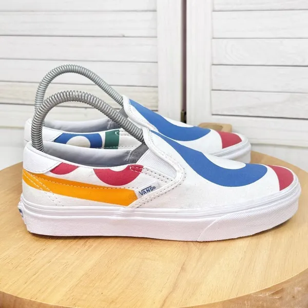 Vans Era 59 Deck Club 66 Sail Slip On Sneakers‎ White Multi 5.5 Men 7 Women - Image 2