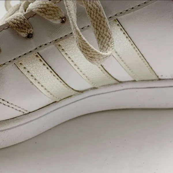 Adidas Size‎ 5 Neo Baseline White Rose Gold Three Stripe Sneaker - Image 2