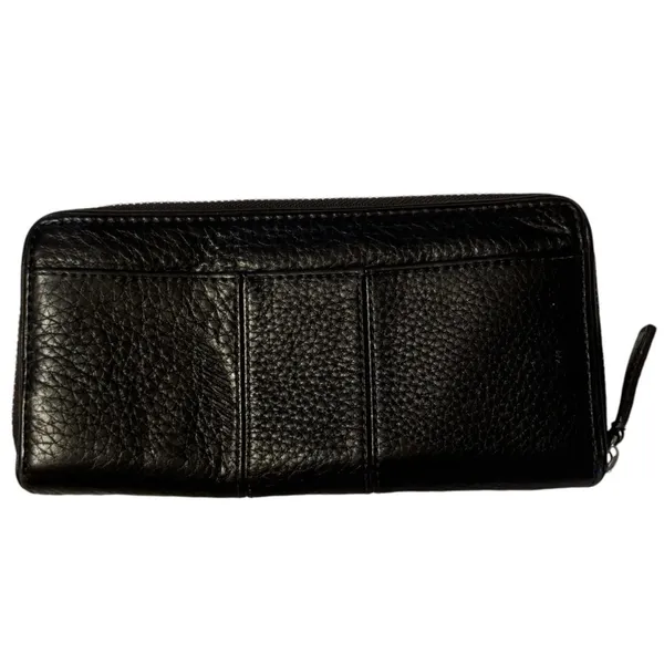 Coach Black‎ Pebbled Leather Wallet - Image 3