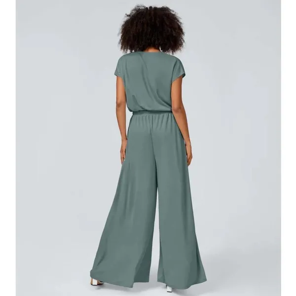 Halara Waffle vneck Surplice jumpsuit  - Image 2