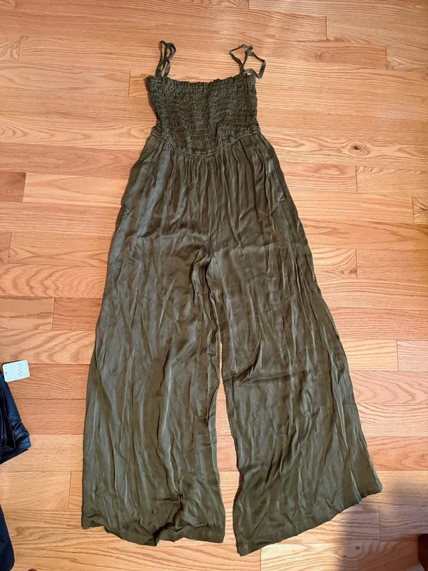 Anthropologie Jumpsuit Olive - Image 3
