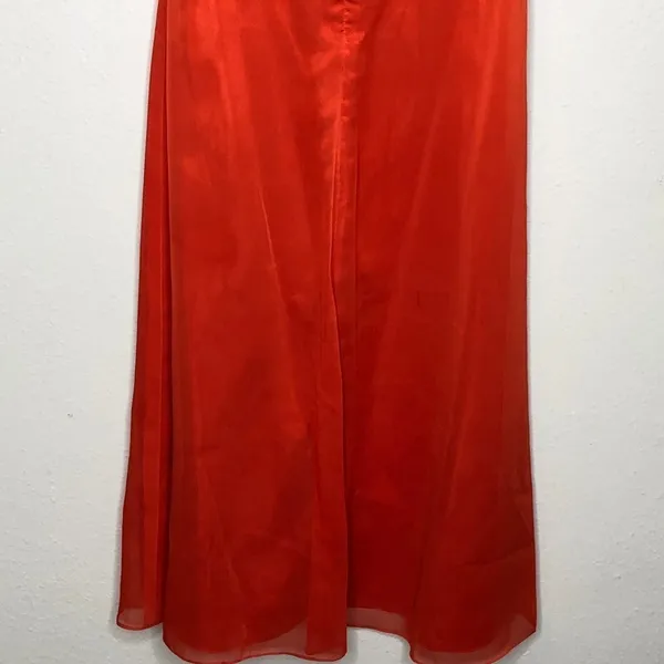 Belsoie Formal Dress Orange Size 6 - Image 5
