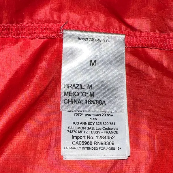 Salomon AGILE WIND JACKET Orange Performance Jacket - Image 9