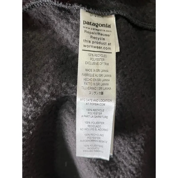 Patagonia R1 Air Zip Neck Pullover Fleece‎ Black Polartec Hiking Women's XXL - Image 8
