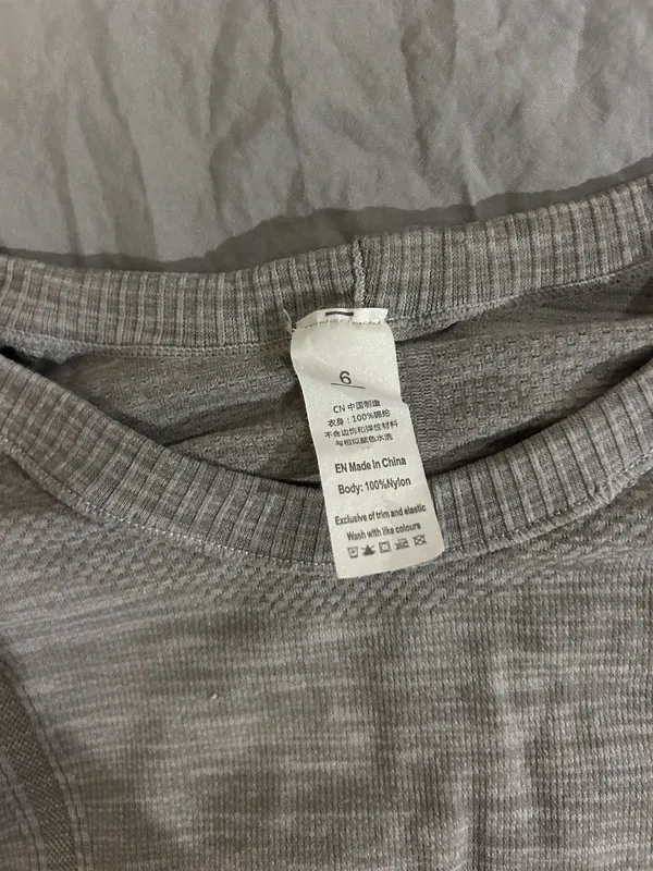 Long sleeve running top Gray Size 6 - Image 2