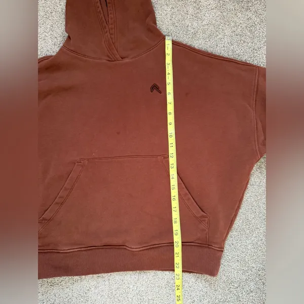 Oner Active All Day Cropped Hoodie and Cargo Joggers SET in Copper Brown Small - Image 11