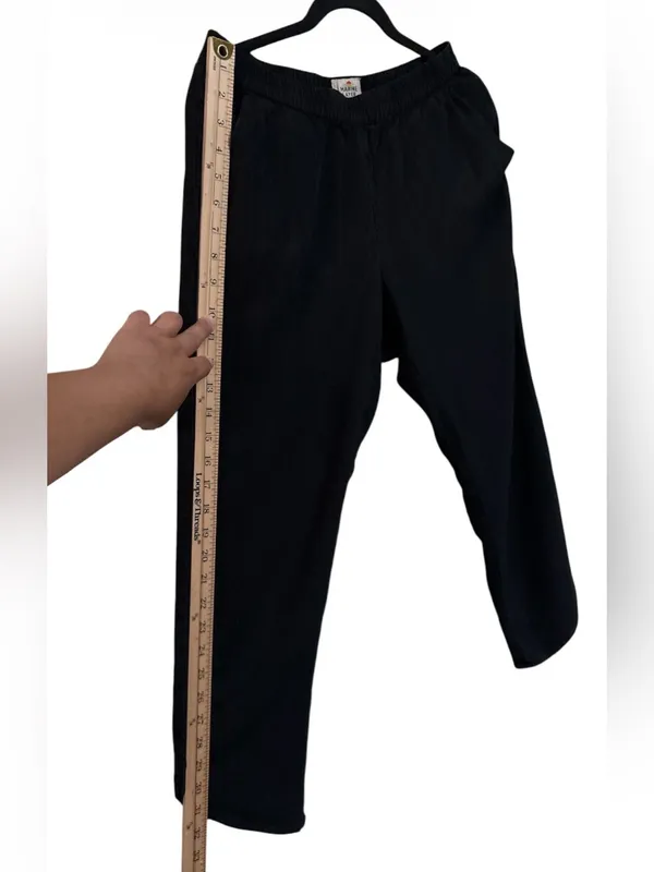 Marine Layer Allison Black Elastic-Waist Pants,Size S,97%Tencel,3%Spandex - Image 11