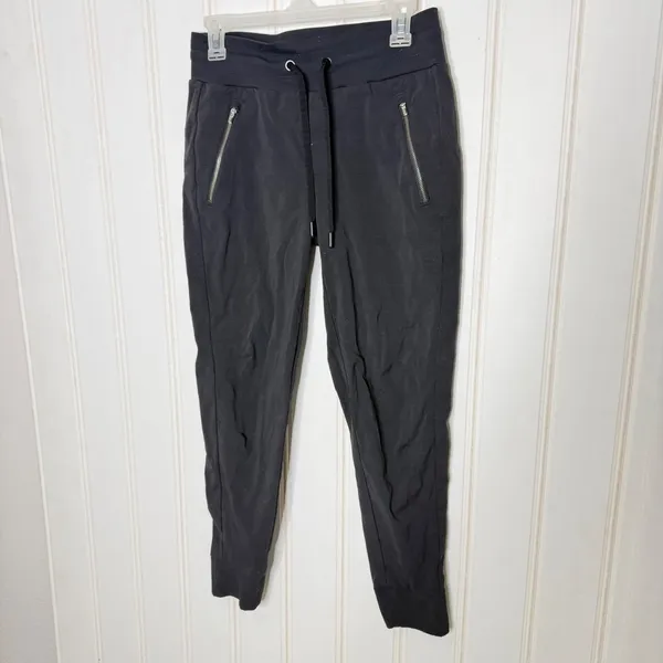 Athleta Trekkie North Jogger Black Zip Pocket Stretch Travel Pants 705 - Image 2