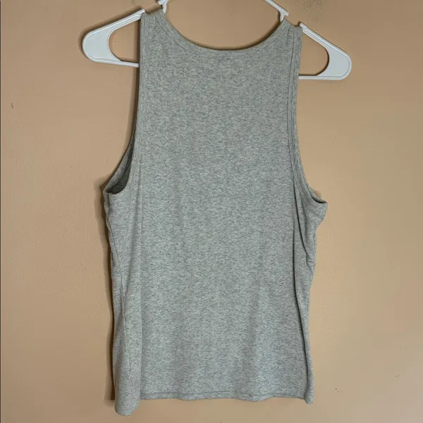 Old Navy Heather Gray High-Neck Tank - Image 4