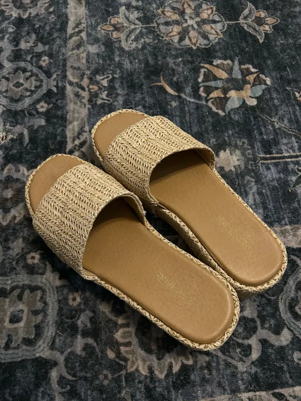 Platform Sandals Tan Size 6.5 - Image 2