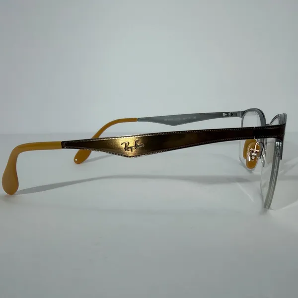 Ray-Ban RB6345 2732 Brown Silver Semi-Rimless Cat‎ Eye Optical Frames 52-17-135 - Image 5