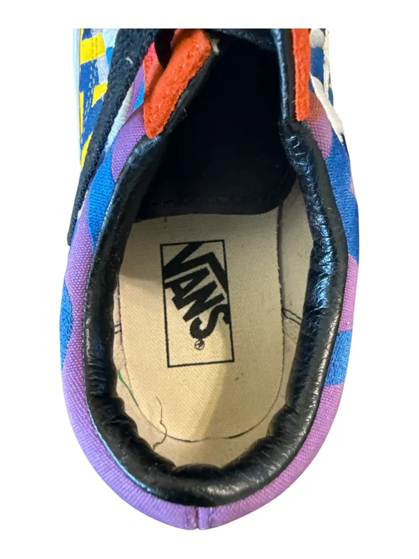 Vans Multicolor Purple Blue Orange Red Yellow Canvas Low-Top Sneaker - Image 6