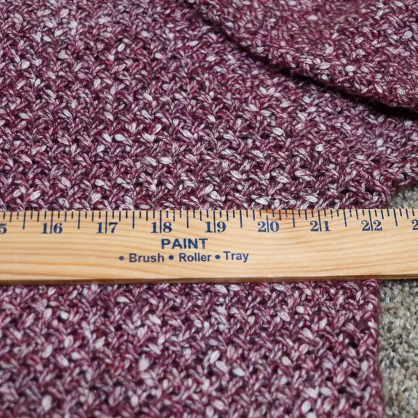 J.‎ Crew Honeycomb Knit Crewneck Wool Blend Sweater XL Heathered Maroon Knit - Image 9