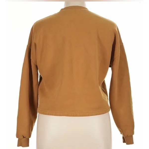 Vuori Womens Large Restore Sweatshirt Drawstring Gold Camel Relaxed Oversized - Image 6