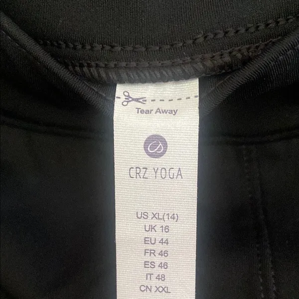 CRZ Yoga Women's Black YOGA Shorts XL - Image 2