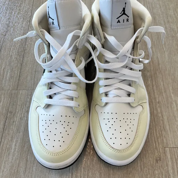 Womens Nike BQ6472-121 Jordan 1 Mid Coconut Milk Sneakers - 10 - Image 8