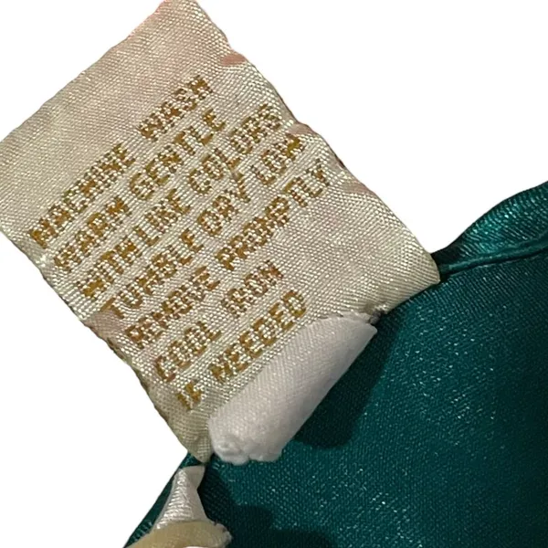 Victoria’s Secret Gold Label Lace Satin Gown - Green - Large - Image 11