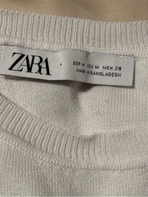 Babaton Cream Textured Knit Short-Sleeve Top - Image 2