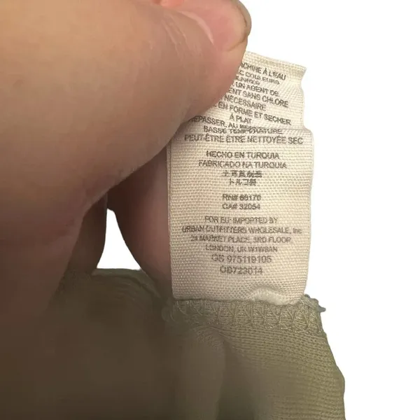Free People Looking Back Lace-Up Top Sage Green Size Medium‎ - Image 11
