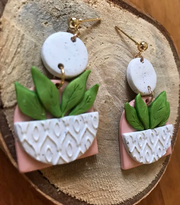 Handmade Polymer Clay Earrings - Image 5