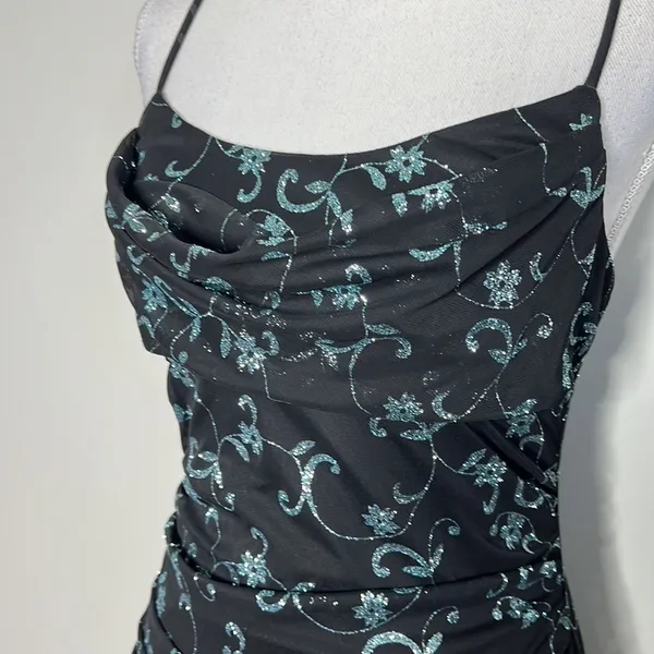 Vintage 90s/Y2K Vanity Glitter Dress - Image 6